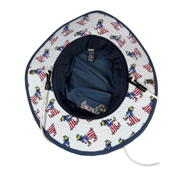 GOAT USA Baseball Gray T-Shirt & Navy Blue Bucket Hat, Size XL - Picture 13 of 13